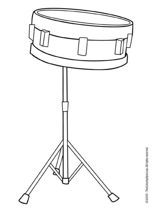 Malvorlage  Trommel