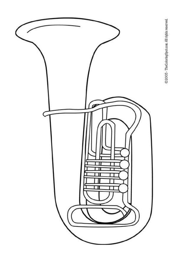 Malvorlage  Tuba