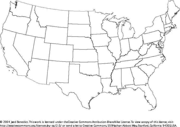 Malvorlage  USA