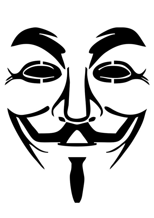 Malvorlage  V fÃ¼r Vendetta