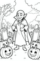 Vampir auf dem Friedhof