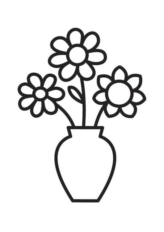 Vase mit Blumen