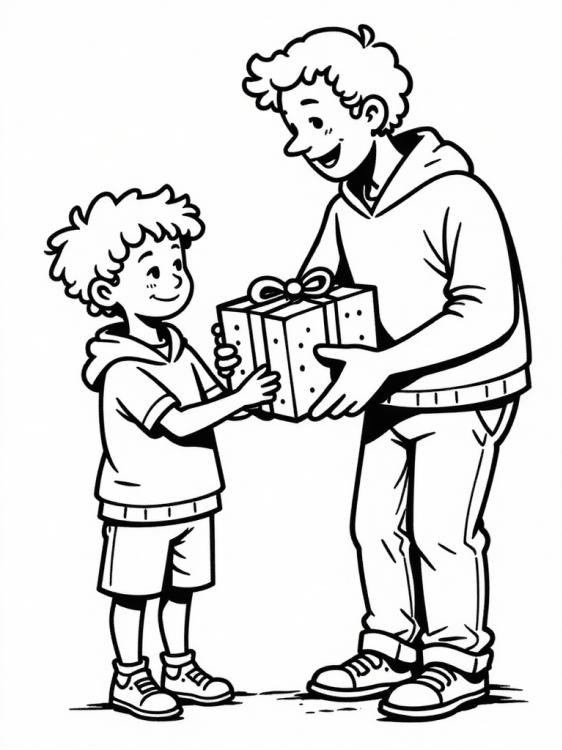 Vatertag Vater und Sohn