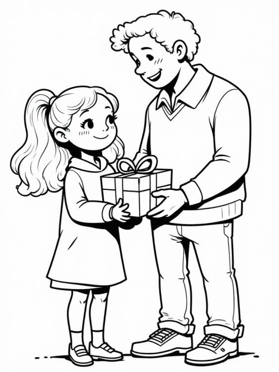 Vatertag Vater und Tochter