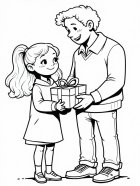 Vatertag Vater und Tochter