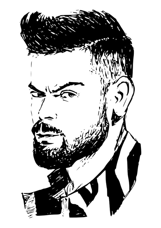 Malvorlage  Virat Kohli