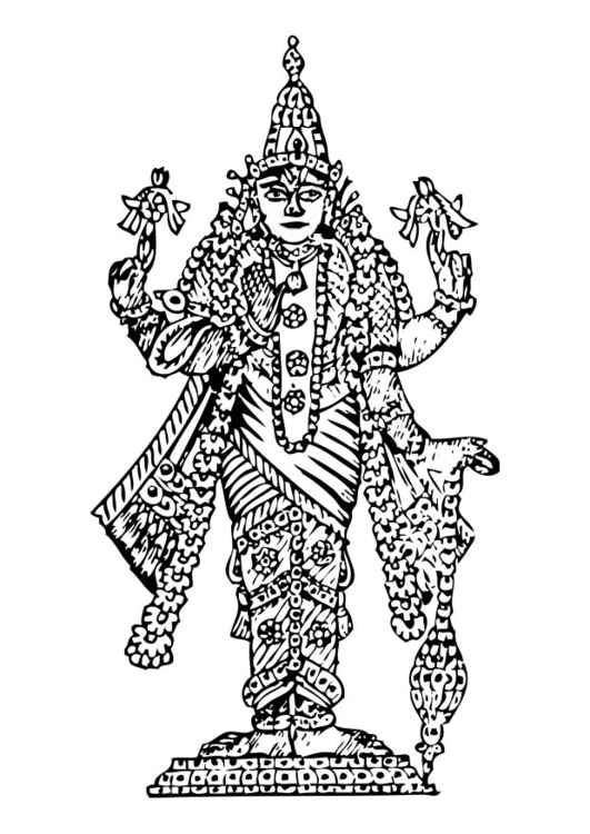 Malvorlage  Vishnu