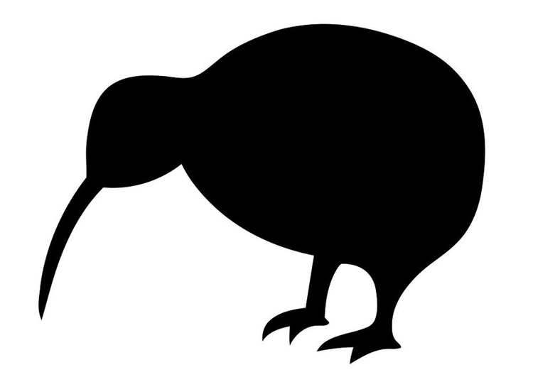 Malvorlage  Vogelsilhouette