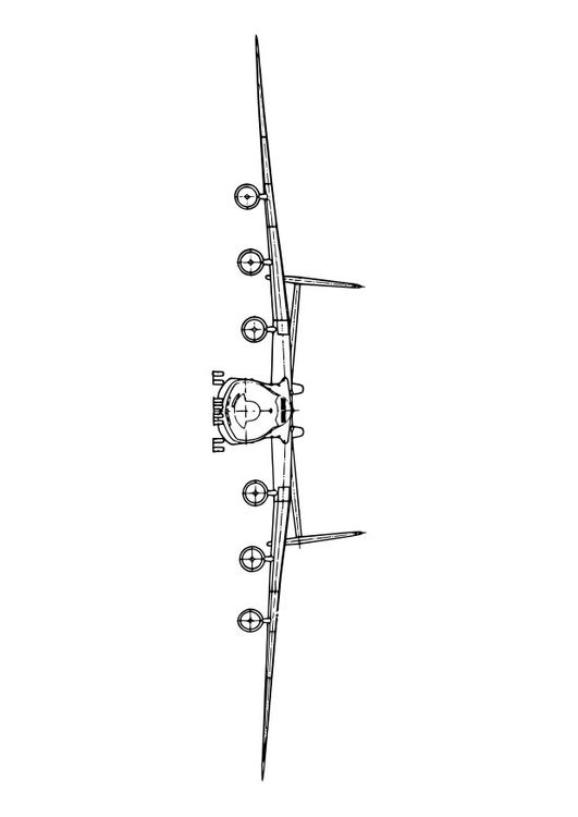 Vorderansicht Flugzeug