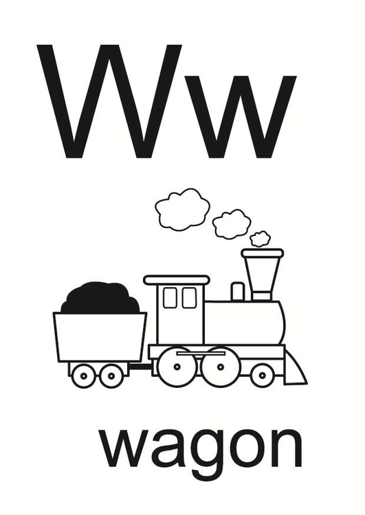 w malvorlage  coloring and malvorlagan