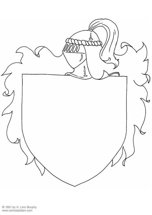 Malvorlage  Wappenschild