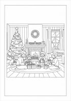 Malvorlage weihnachten feiern