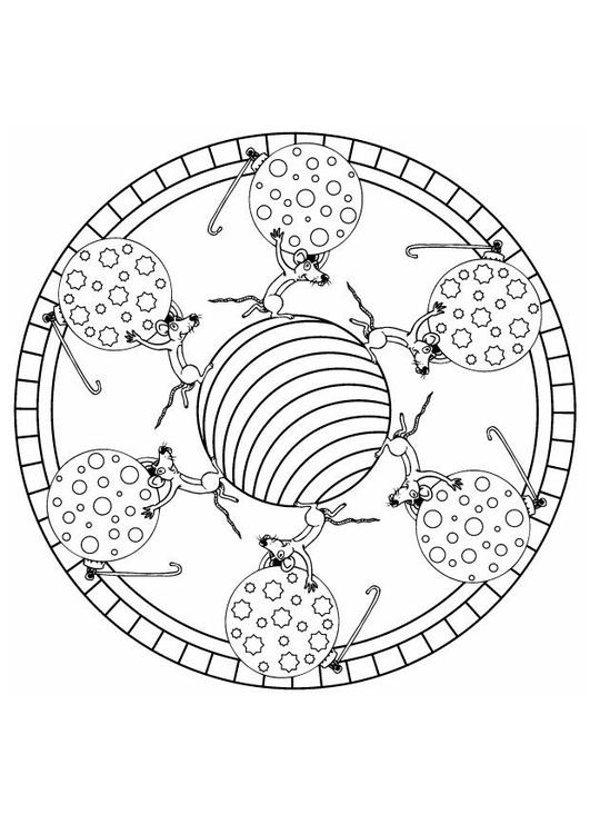 Weihnachten Mandala