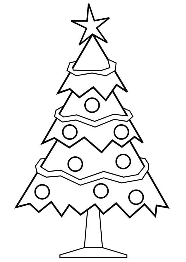 Malvorlage  Weihnachtsbaum