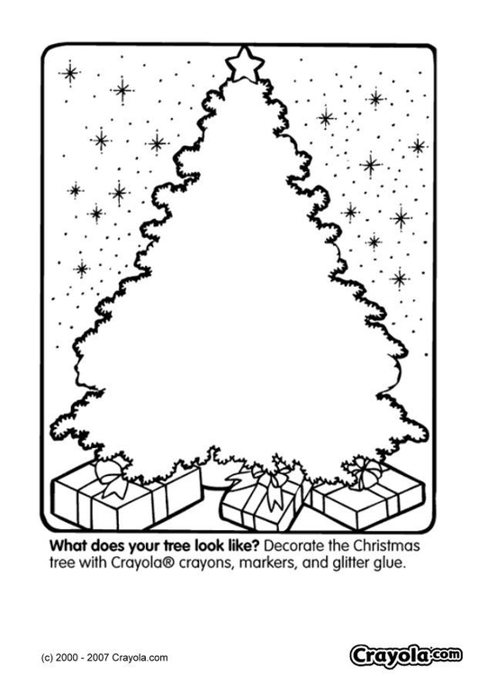 Malvorlage Weihnachtsbaum - Kostenlose Ausmalbilder Zum Ausdrucken