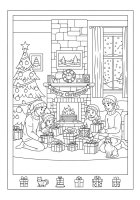 Weihnachtsgeschenke zu Hause auspacken