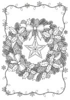 Weihnachtskranz mit Lichtern