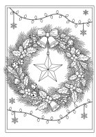 Weihnachtskranz mit Stern