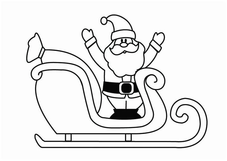 Malvorlage Weihnachtsschlitten Kostenlose Ausmalbilder