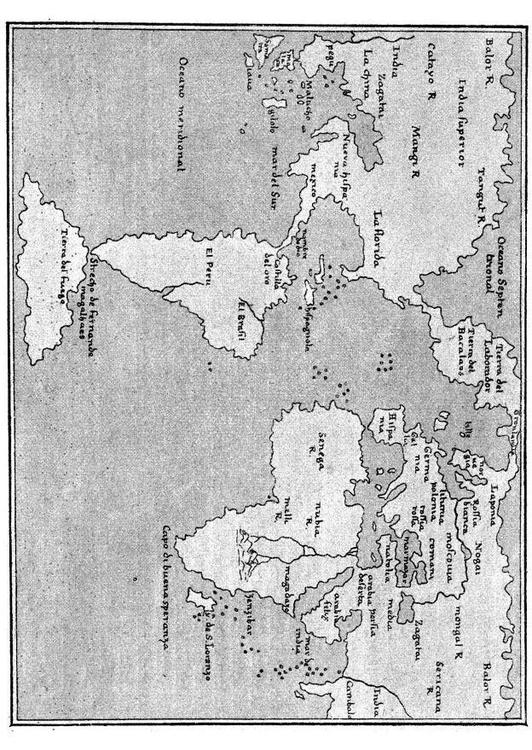 Weltkarte 1548