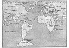 malvorlage Weltkarte 1548