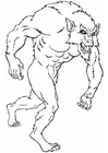 malvorlage Werwolf