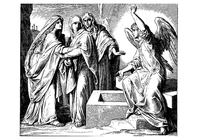 Malvorlage  Widerauferstehung von Jesus