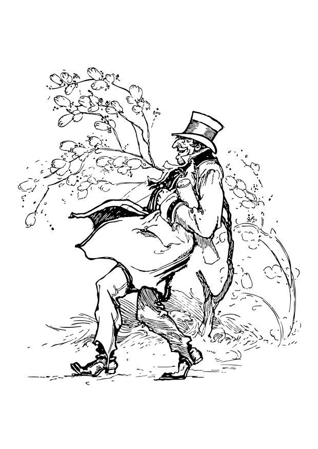 Malvorlage Wind | Ausmalbild 10208.