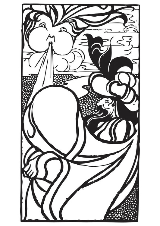 Malvorlage Wind | Ausmalbild 16582.