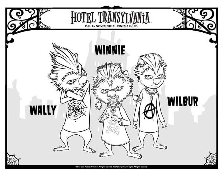 Malvorlage  Winnie - Wally - Wilbur