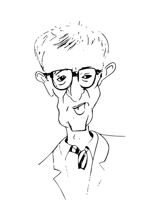 Malvorlage  Woody Allen