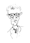 Malvorlage  Woody Allen