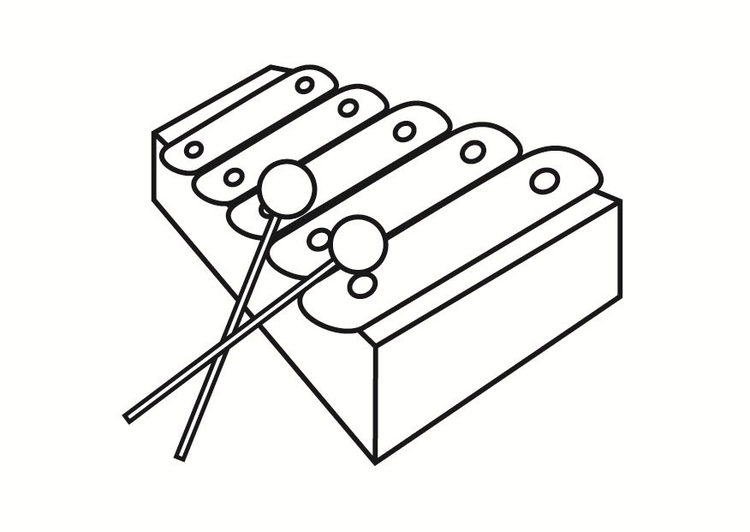 Malvorlage  Xylophon