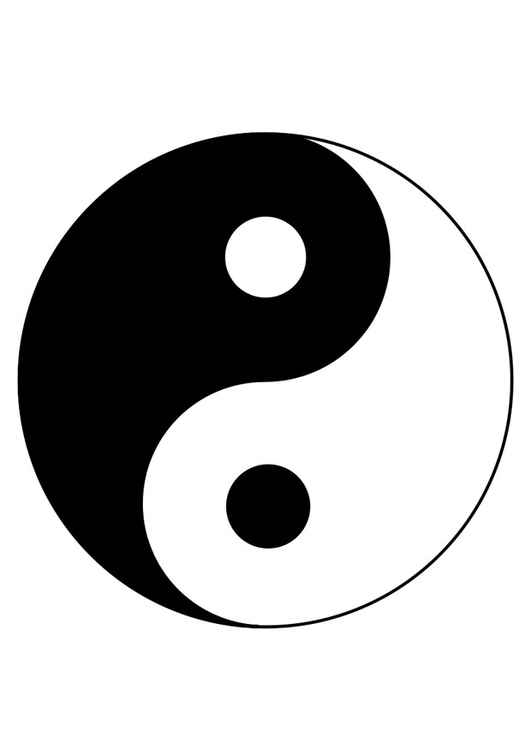 Malvorlage  Ying Yang