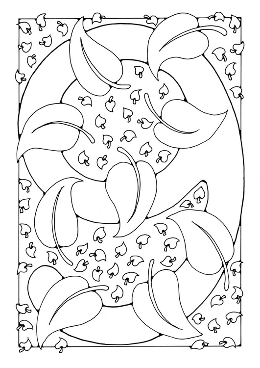 Malvorlage  Zahl - 9 