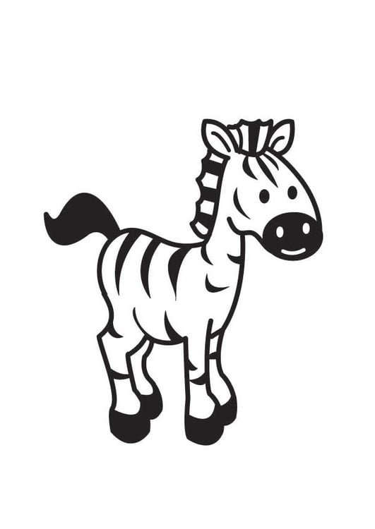 Malvorlage  Zebra