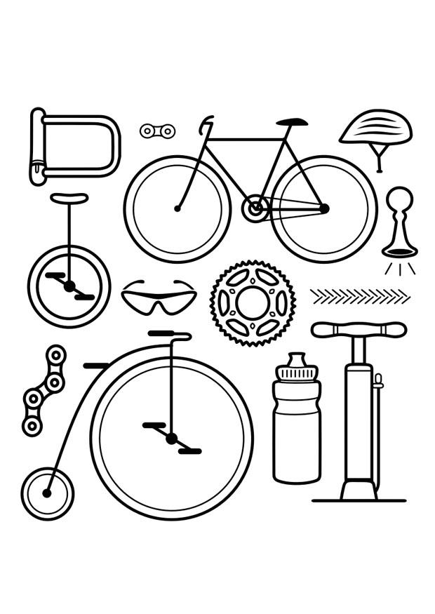 Malvorlage  Zeichen - Fahrrad