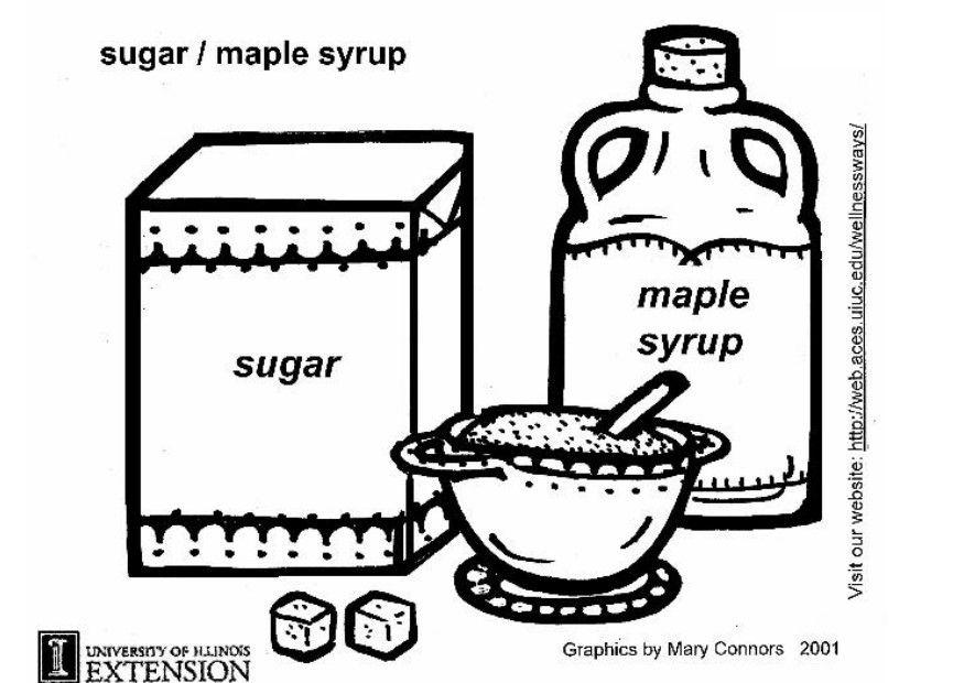 Malvorlage  Zucker